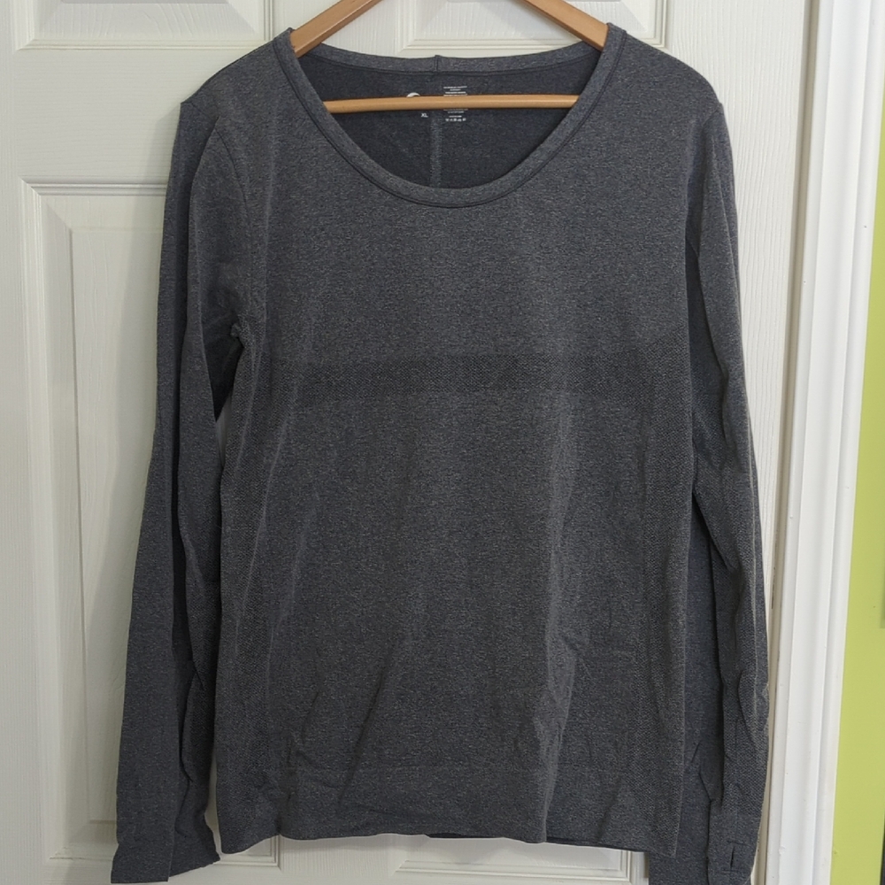 ZYIA Charcoal Long Sleeve Women's Top